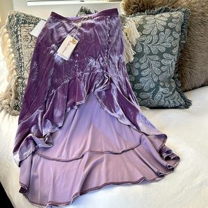 For Love & Lemons - purple ruffled skirt